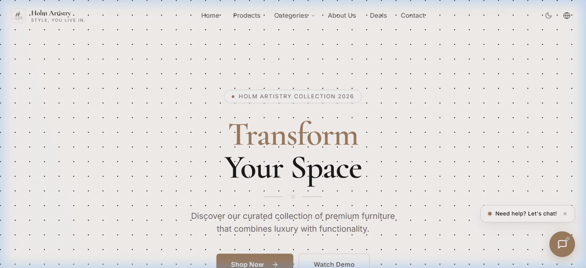 HOLMARTISTRY E-COMMERCE & ADMIN