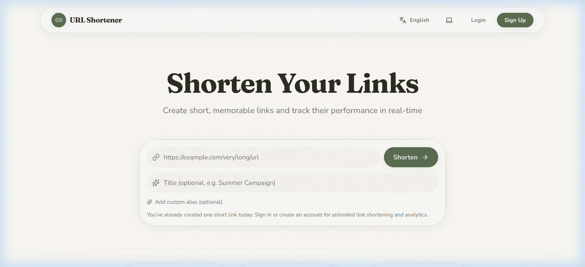 SMART URL SHORTENER